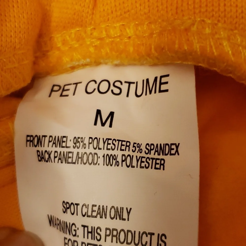 Hyde & EEK! Boutique™ Mustard Hoodie Dog Costume - Size M - Picture 6 of 8